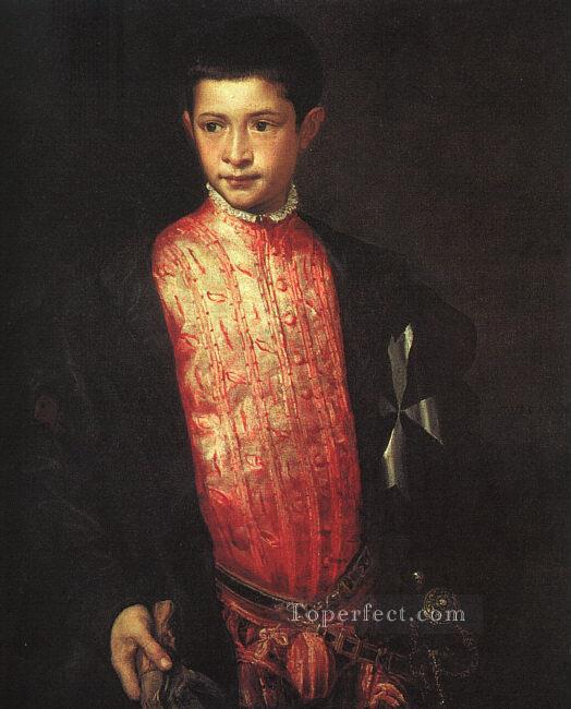 ラヌッチョ・ファルネーゼ・ティツィアーノ・ティツィアーノの肖像油絵